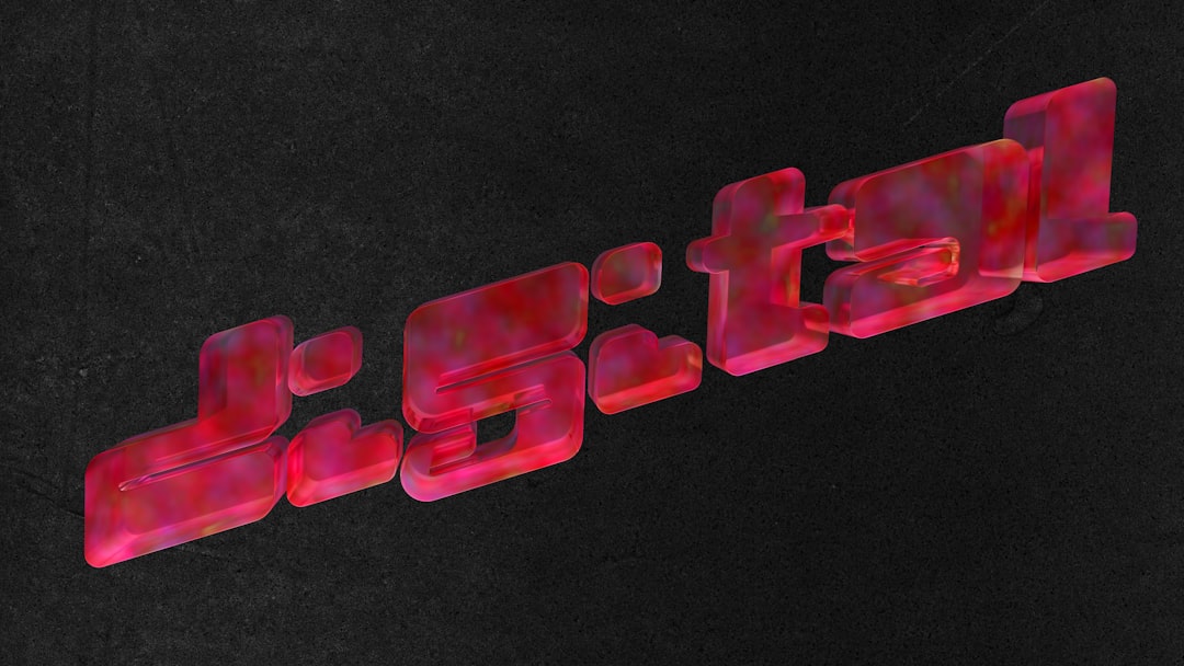 Digitaliser la relation laboratoire-pharmacie au Maroc Red translucent 3D text on dark background